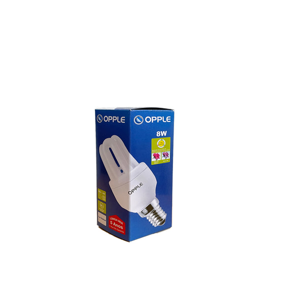 OPPLE LÂMPADA FLUORESCENTE 3U-E14-8W